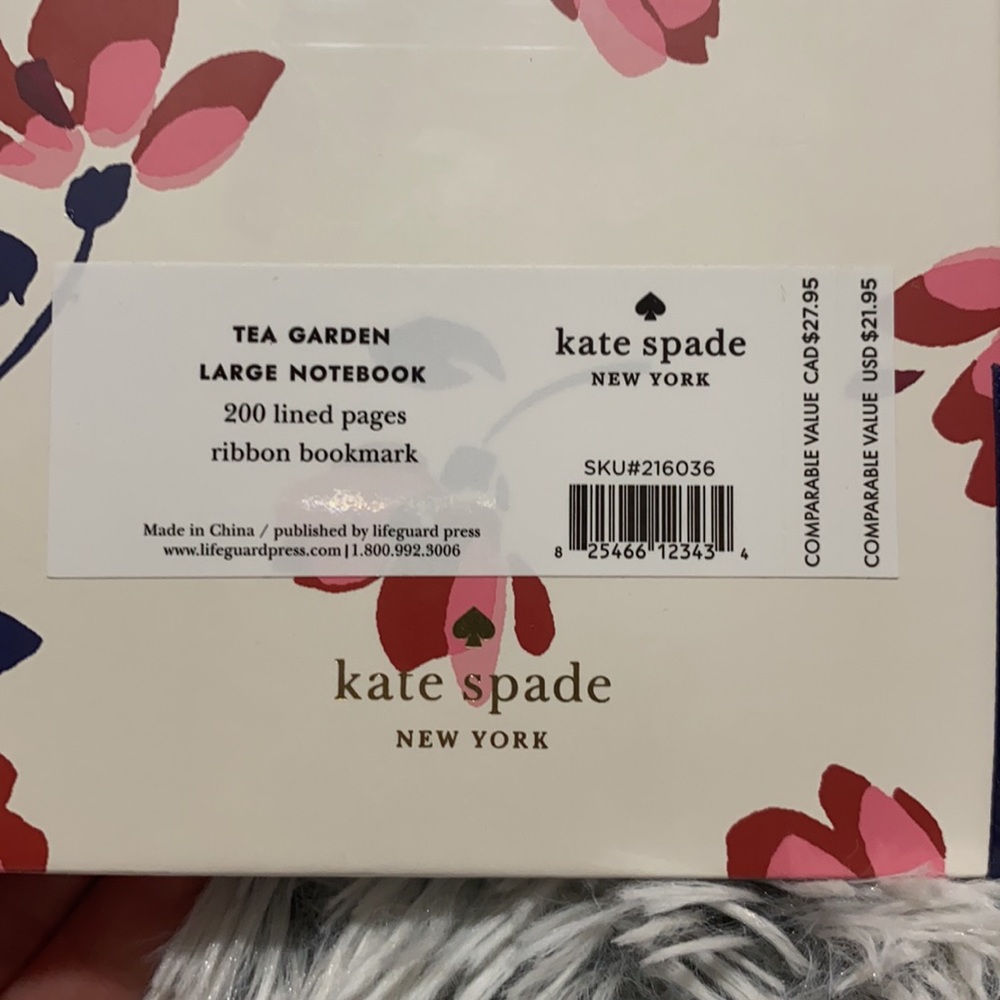 Kate Spade tea garden large notebook - Picture 3 of 3